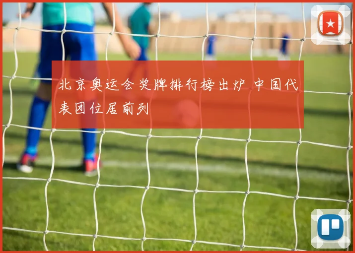 北京奥运会奖牌排行榜出炉 中国代表团位居前列